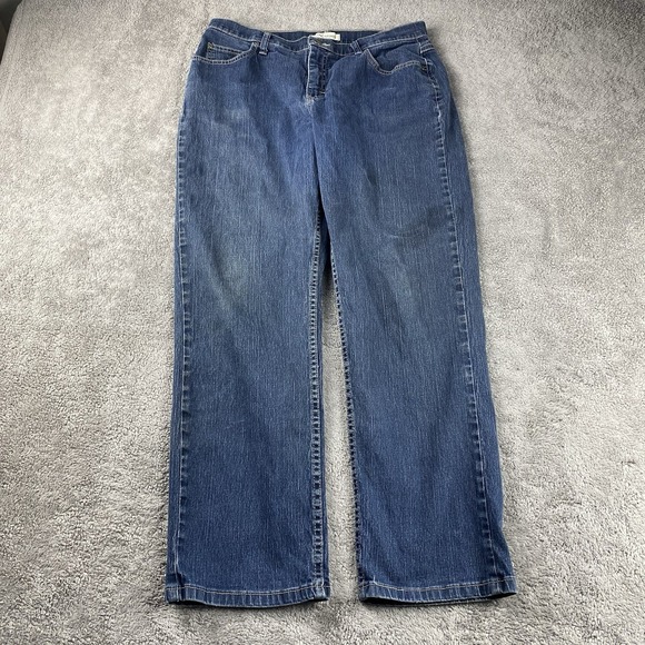 Lee Riders Jeans Womens 12P Blue Medium Wash Relaxed - Picture 1 of 15